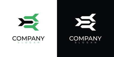 Basit Ok Logosu Yaratıcı Tasarım Şablonu  