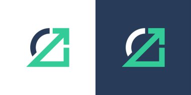 Basit Ok Logosu Yaratıcı Tasarım Şablonu 