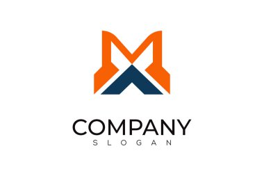 Simple Letter MX Logo Creative Design Template  clipart