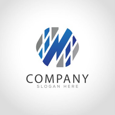 Soyut gök gürültüsü logo vektörü modern şablon 