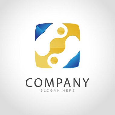 Abstract technology vector logo template