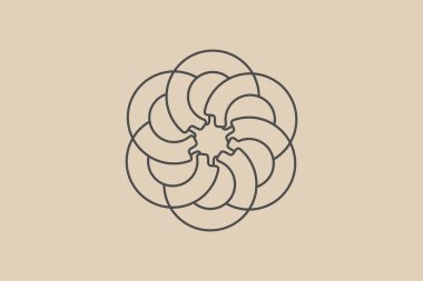 Soyut logo tasarım şablonu