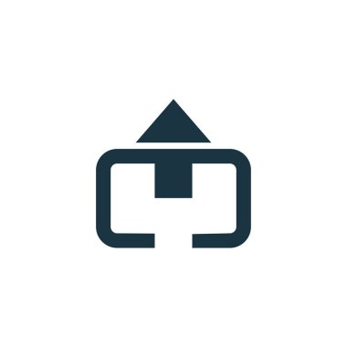 Alınan simge vektör logosu. soyut vektör logo şablonu modern tasarım aldı