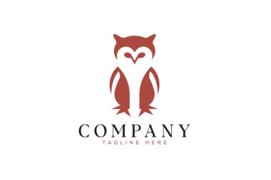 Yaratıcı Baykuş logosu vektör tasarımı