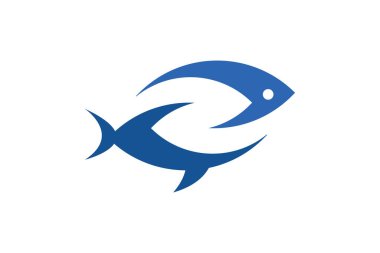 Basit z balığı logo vektör tasarımı