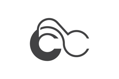 CC logo şablon tasarımı