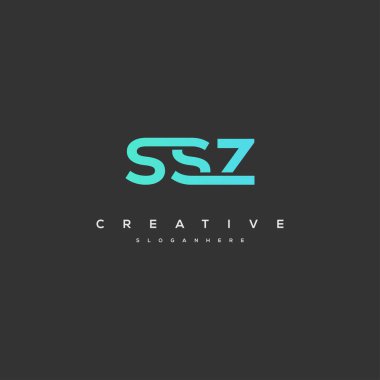 SSZ Letter Logo Design Initial Vector Concept. Simple SSZ Logo Template Illustration clipart