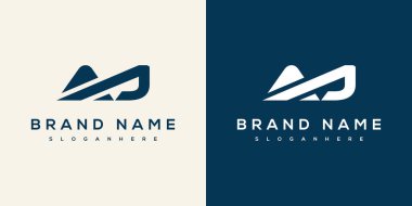 AJ Harf Logosu Tasarımı İlk Vektör Kavramı. Basit AJ Logo Şablonu Çizimi