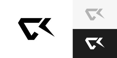 C Arrow Logo Vektör Tasarım Şablonu.