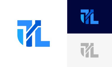 TI harfi logo tasarım vektosu