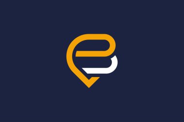 eb logo simgesi vektör şablonu konsepti