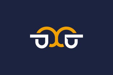 ju harfi logo ikonu vektör tasarım şablonu kavramı