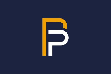 pp logo simgesi vektör tasarım şablonu kavramı