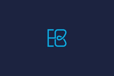 eb logo tasarım şablonu vektör ilham logosuyla