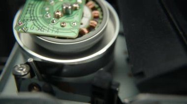 This Retro Television static was filmed using an old tube television set and a macro probe lens.