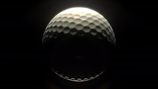 このクリーンでシンプルでダイナミックなゴルフボールはAdobe Effectsを使用して作成されました このクリップは 他のスポーツをフィーチャーしたマッチングコレクションの一部です — ストック動画