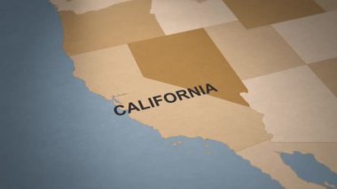 Bu Birleşik Devletler eyalet haritası Birleşik Devletler 'in her birini kapsayan bir koleksiyonun parçasıdır. Adobe Efektlerinde Oluşturuldu.