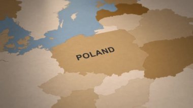 Bu harita birden fazla ülke ve eyaletten oluşan bir koleksiyonun parçasıdır. Adobe Efektlerinde Oluşturuldu.