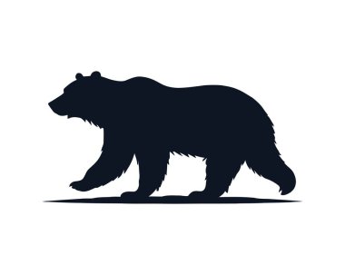 kahverengi ayı silueti, dağ ayısı, kara ayı, vahşi hayvanlar, orman hayvanı