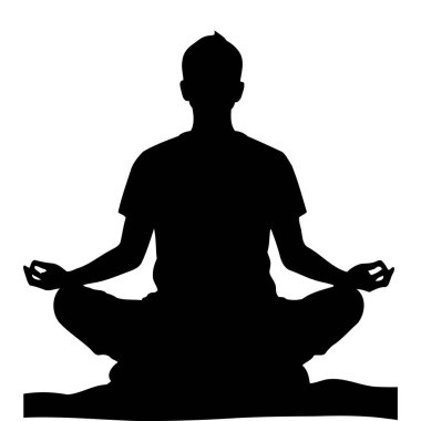 Mandala Özgeçmiş Temsilcisi Çakra Hizalama, Zen ve Sanatsal Tasarım Holistik Sağlık ile İnsan Meditasyonunun Vektör İllüstrasyonu. Vektör illüstrasyonu