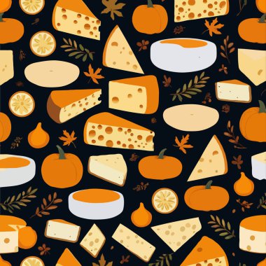 Farklı peynirlerin kusursuz deseni.