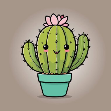 Tencerede tatlı bir kaktüs.