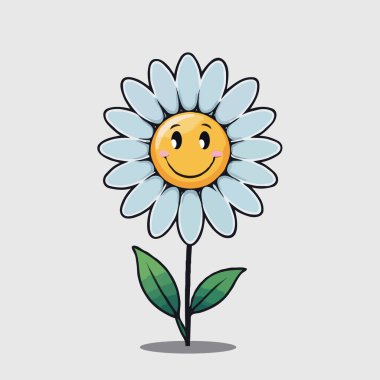 ayçiçeği çizgi film karakteri simgesi