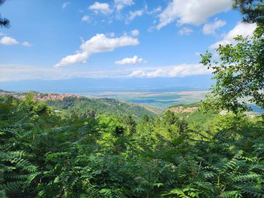 Sighnaghi, Gürcistan 'ın manzaralı dağ vadisi