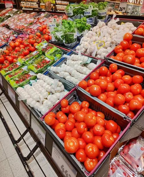 Markette canlı sebze üretimi - süpermarkette