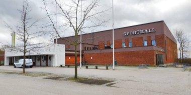 Tuğla spor tesisi Svedala 'nın dışı.