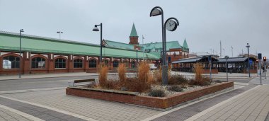 Red brick railway terminal building Trelleborg