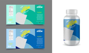 Şirketiniz için vektör şablonu. Metinleriniz için bir yeri olan iş afişi