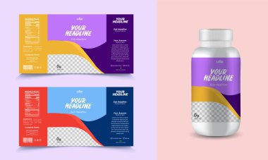 İş broşür tasarım şablonu, vektör çizim