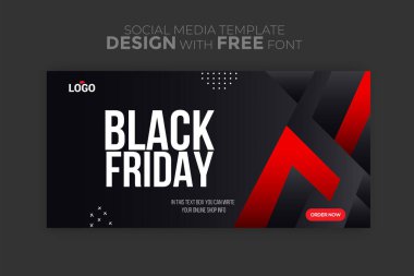 Black Friday promosyon tasarım şablonu