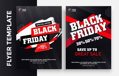 black friday sale flyer template