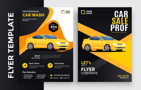 Creative Business Corporate Business Car Flyer Design Template — Vettoriale Stock