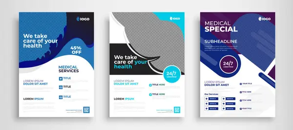 Profesjonell Business Flyer Cover Design Mal – stockvektor