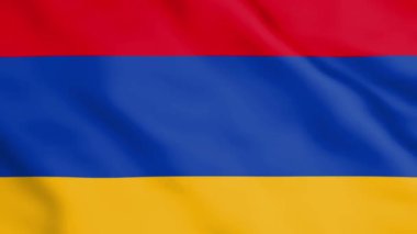 Ermenistan bayrağı. 3d oluşturma