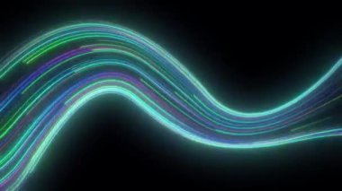 neon soyut dalga arkaplan tasarım şablonu