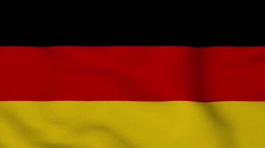 Bir Alman bayrağının 3D canlandırması