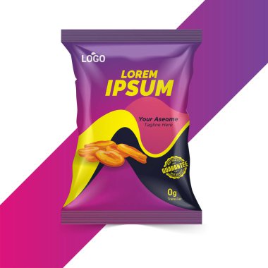 çip paket tasarımı, folyo torbaları izole