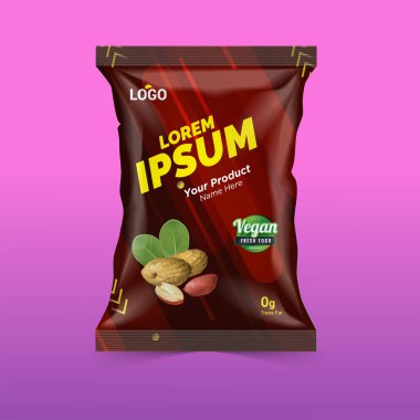 çip paket tasarımı, folyo torbaları izole