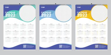 Modern duvar takvimi tasarımı