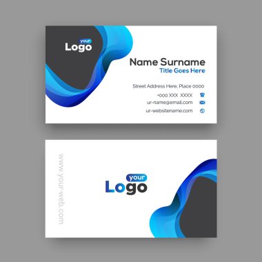 Kartvizit tasarım şablonu.