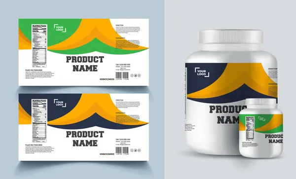 Destek şişesi ambalajı, kozmetik ambalaj. ürün tasarımı. Güzellik etiketi, 3 boyutlu takviye şişe vektörü, 3 boyutlu beyaz plastik hap kutusu, beyaz ilaç kutusu.