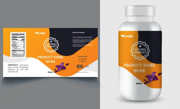 Destek şişesi ambalajı, kozmetik ambalaj. ürün tasarımı. Güzellik etiketi, 3 boyutlu takviye şişe vektörü, 3 boyutlu beyaz plastik hap kutusu, beyaz ilaç kutusu.