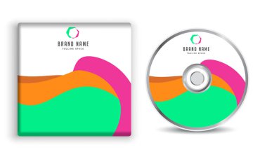 CD Kapağı Tasarımı 3D Sunum Şablonu