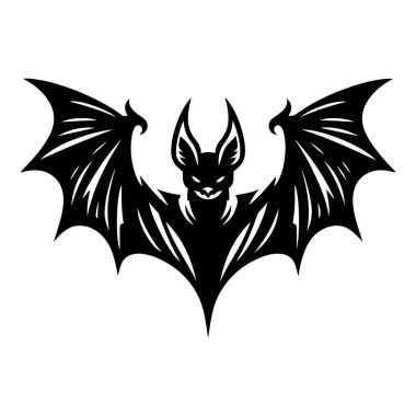 Korku gecesi için Cadılar Bayramı yarasa silueti.