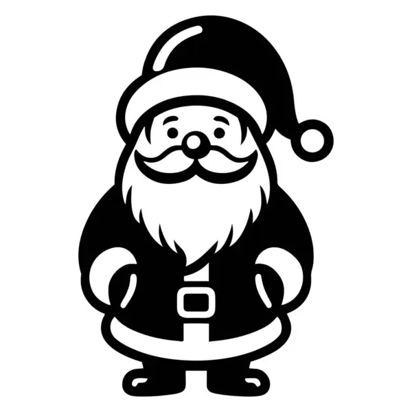 Noel Baba tam vücut vektör çizimi. Noel Baba Mutlu Noeller ve mutlu yeni yıl tasarımı.