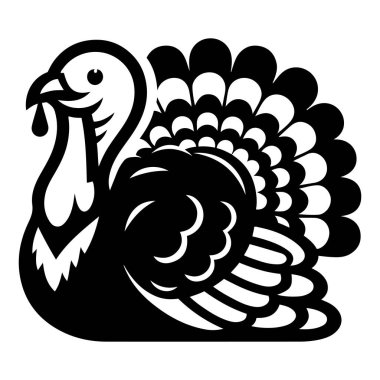 Şükran Günü hindi vektör çizimi.